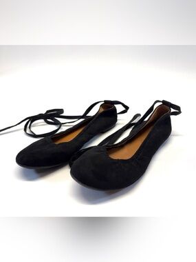 🌟 BC Footwear "Have A Heart" Lace-Up Ballet Flats 🌟 Size 8.5